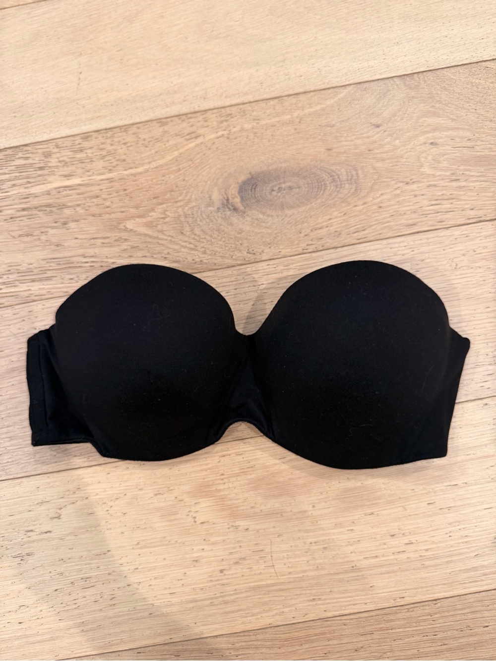 Victoria's Secret Black Strapless Push-Up Bandeau